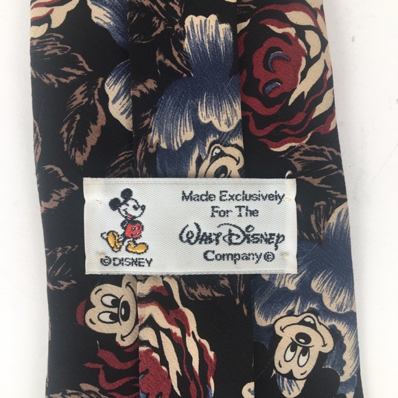 Walt Disney floral patterned Mickey Mouse necktie - Picture 4 of 4